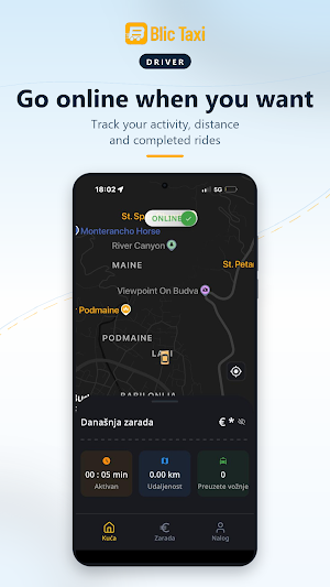 Blic Taxi Driver - Tap & Drive Screenshot 0