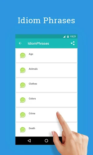 English Idioms, Phrases & Prov Screenshot 2