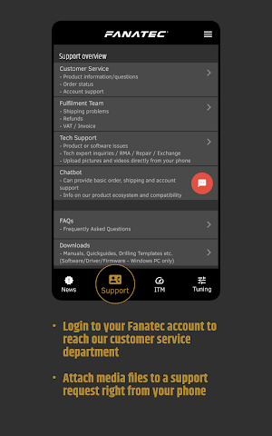 Fanatec App Screenshot 2