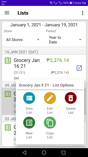 Grocery Shopping List - PagesL Screenshot 0