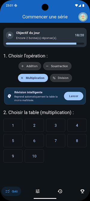 Apprendre les tables Screenshot 2
