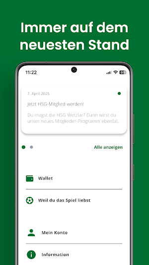 HSG Wetzlar Fan-App Screenshot 3