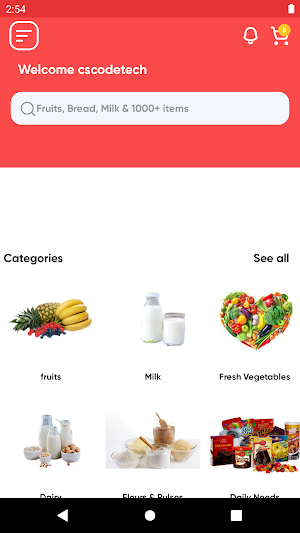 Daily Milk & Vegetable Screenshot 1