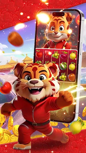 Happy tiger and fruit 777 Screenshot 0