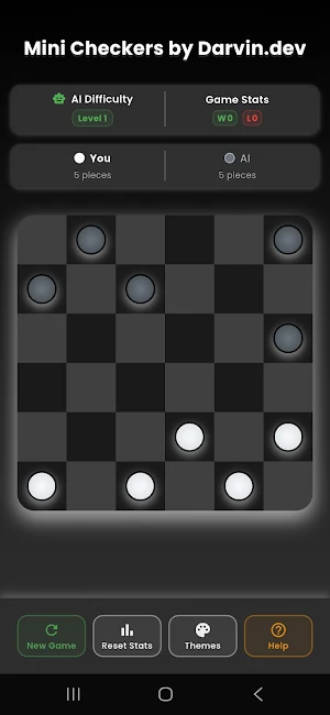 Mini Checkers - Offline Game Screenshot 2