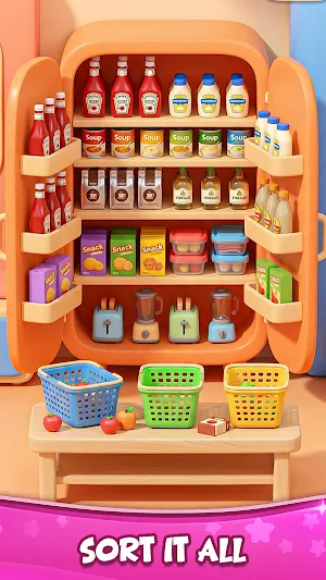 Fill Up Fridge Satisfying Game Screenshot 2