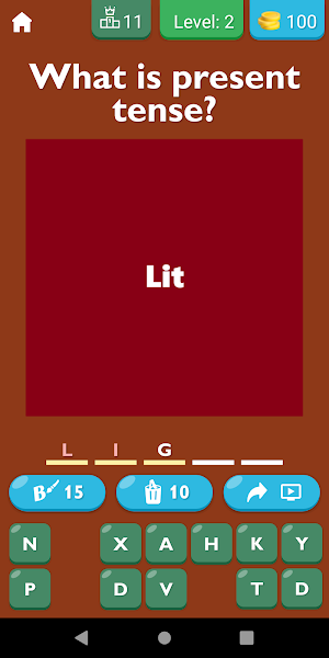Guess The Present Tense Game Screenshot 2