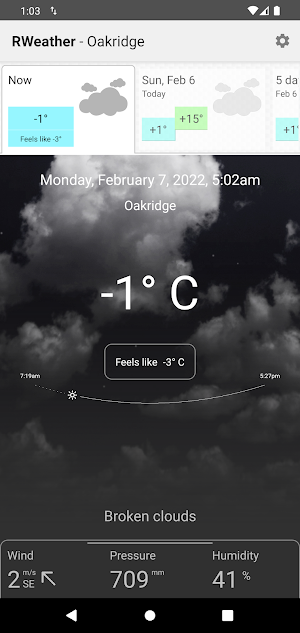 RWeather: Weather & Widgets Screenshot 1