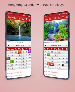British Virgin Calendar 2025 Screenshot 0