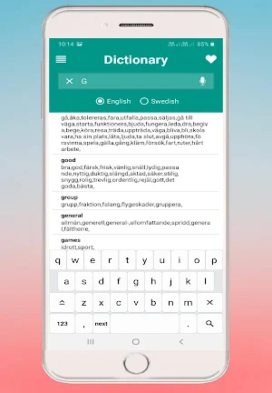 English Swedish Dictionary Screenshot 3