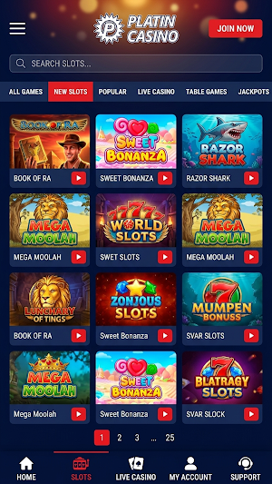 Platincasino Screenshot 3