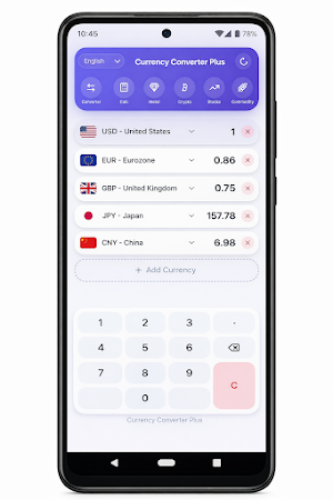 Currency Converter Plus Screenshot 1