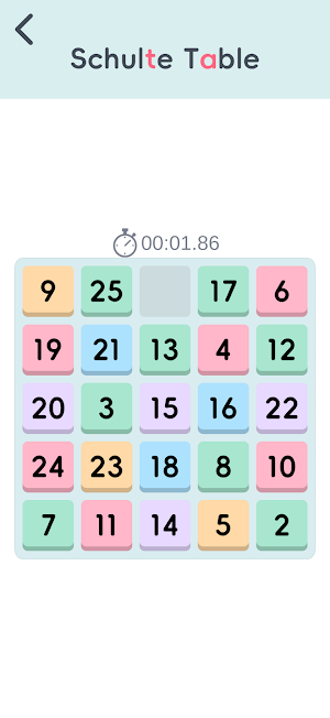 Schulte Grid-Attention Trainer Screenshot 0