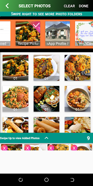 Food Recipe Video Maker & Song Screenshot 1