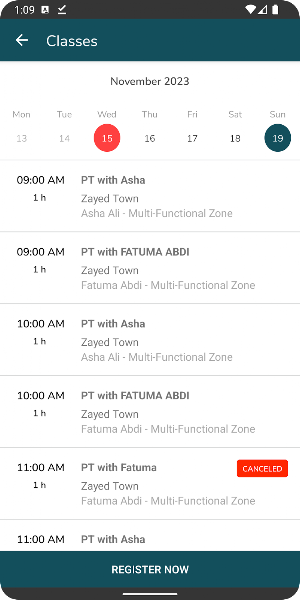 ASPIRE ACTIVE FITNESS Screenshot 3
