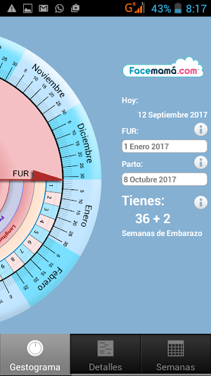 Pregnancy Weeks Calculator by Facemama Screenshot 0