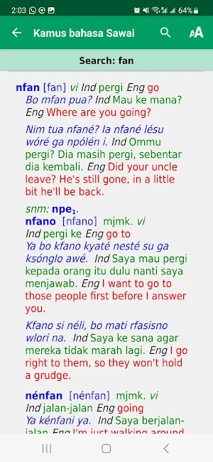 Kamus bahasa Sawai Screenshot 0