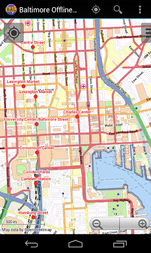 Baltimore Offline City Map Screenshot 1