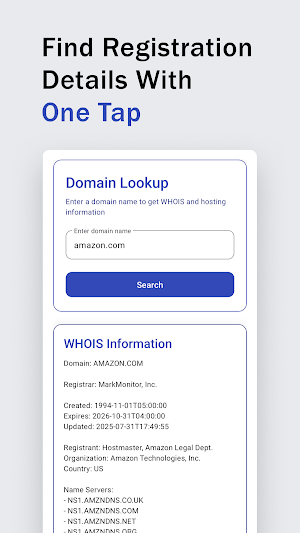 Domain Tools (Whois & Hosting) Screenshot 1