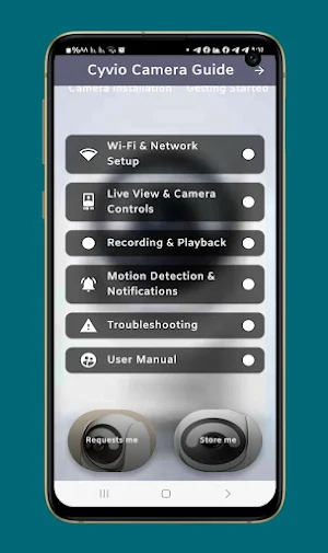 cyvio camera guide Screenshot 1