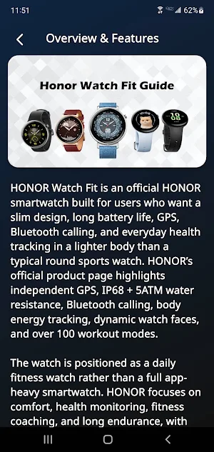 Honor Watch Fit Guide Screenshot 2