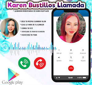 Karen Bustillos Llamada Falsa Screenshot 0