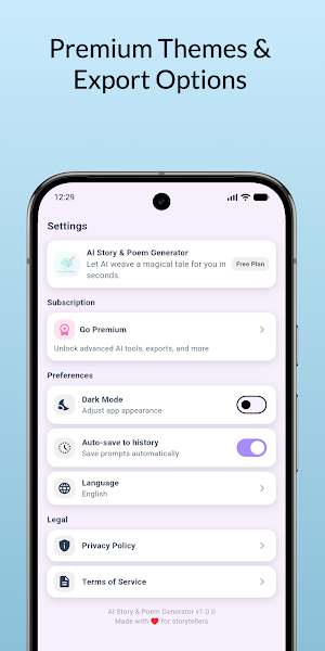 AI Story & Poem Generator Screenshot 3