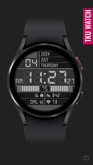 TkuWatch S014 Retro Watch Face Screenshot 1