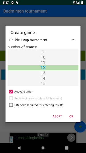 Badminton tournament Screenshot 1