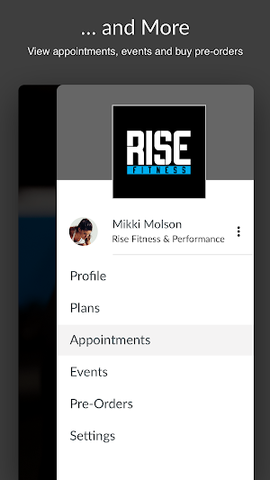 Rise Fitness & Performance Screenshot 3