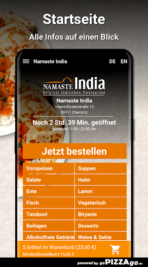 Namaste India Chemnitz Screenshot 1