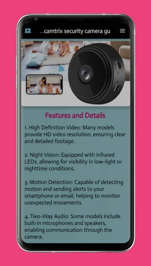 camtrix security camera guide Screenshot 1