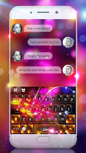 Electric Tech Keyboard Theme Screenshot 0