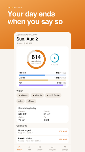 Kalora: Calm Calorie Tracker Screenshot 0