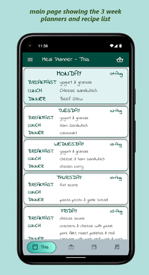 Meal Planner Screenshot 1
