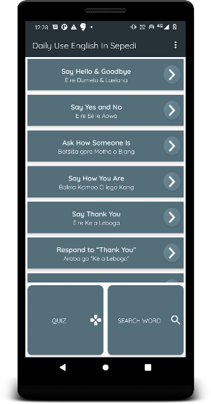Daily Use English In Sepedi Screenshot 0