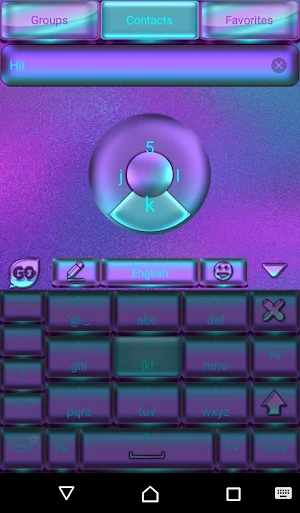 Neon Go Keyboard theme Screenshot 1