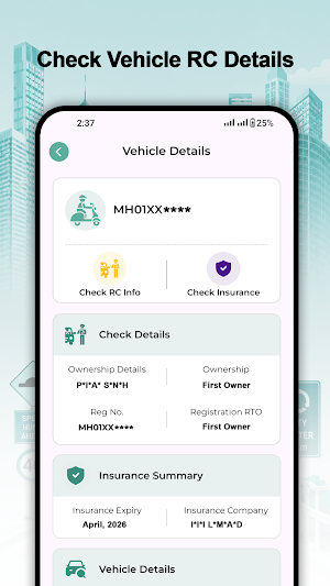 RTO All Vehicle & Challan Info Screenshot 2