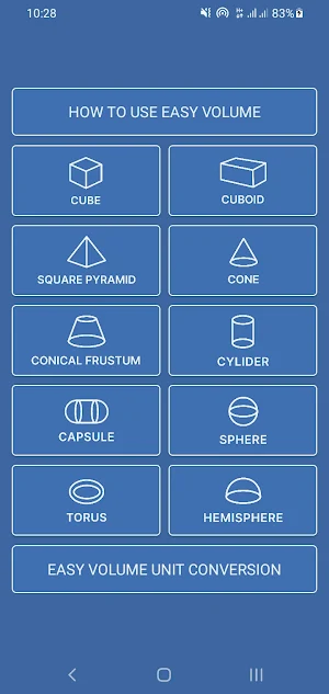 Easy Volume, Calculator Screenshot 0