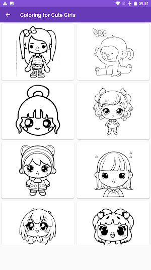 Coloring for cute girls Screenshot 2