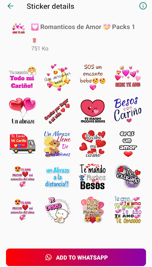 Stickers de Amor y Romanticos Screenshot 3