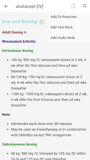 Skyscape Rx - Drug Guide Screenshot 1