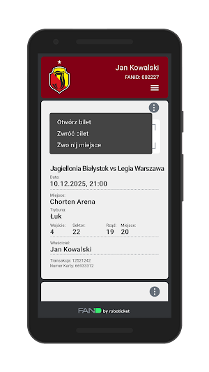 Bilety Jagiellonia Screenshot 3