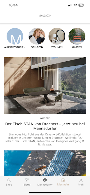 Mannsdörfer Kunden App Screenshot 2