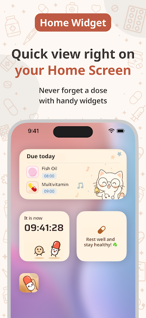 Mewdicate: Pill Reminder Alarm Screenshot 3