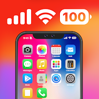 iOS Launcher with Status Bar