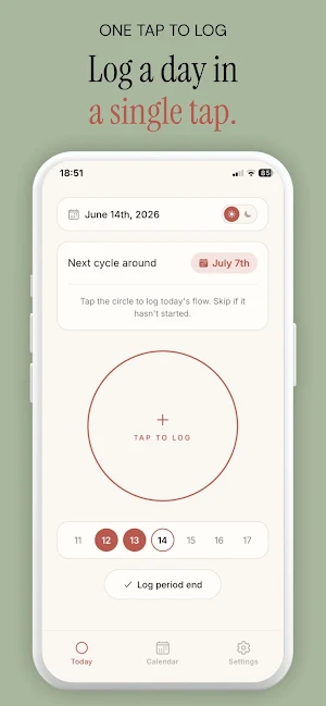 Teen Cycle: Period Tracker Screenshot 1