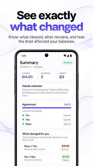 Knot - Track Debt with Friends Screenshot 3