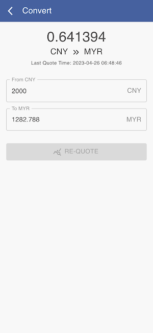 CNY to MYR Screenshot 2