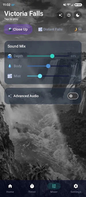 Victoria Falls White Noise Screenshot 2